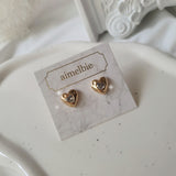 ジェニーハートピアス - Gold Color