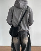 Contrast Highneck Hood Zip-up