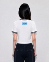 レオパードリンガーTシャツ(WHITE/GRAY) [WOMEN]