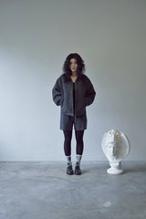PURE-WOOL 90 Y ZIP-UP JACKET (Charcoal)