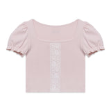 Lace Puff T-shirt (Pink)