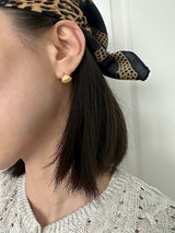[925silver] ミニクリームピアス (2color)
