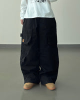 Utility Patch Wide Cargo Pants