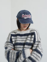 Mohair stripe heavy knit