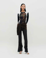 Sheer Layering Pants _ BLACK
