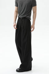 Detachable Belt Wide Leg Trousers