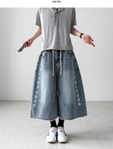 Able Lettering Bermuda Denim