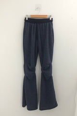 ストライプブーツカットバンディングパンツ
