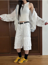 [Unisex] マルチカーゴバミューダパンツ(4color)