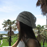 summer stripe beanie