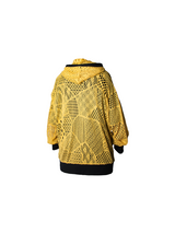 RELABEL Time Element (Decay) Woven and Dyed Spider Web Cloak for Skinny Ninja Sleeve Hollow Hoodie