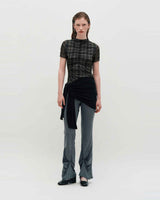 Layered Wrap Tie _ BLACK