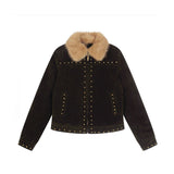 【60%Exclusive】Karen Stud Fur Mustang Jacket