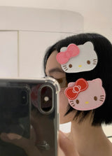 Kitty fabric hair-pin(1pcs)