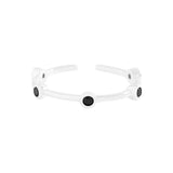 Silver 925 Black Dot Line Ring