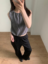 ムッシューブーツカットパンツ (2color)