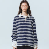 CLASSIC STRIPE PK LONG SLEEVE_NAVY