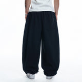 Lettering Balloon Sweatpants - BLACK