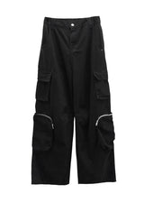 (Unisex) フォーザマルチポケットコットンカーゴパンツ
