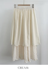 Elvia Lace Surgical Tiered Banding Skirt