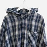 P.O Checked Hooded Shirt