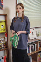 ブルーウェーブピグメント半袖Tシャツ
