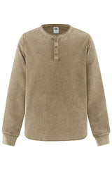 Vintage Washed Henry Waffle Tee