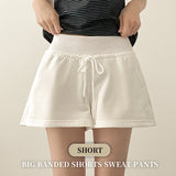Short, Basic Length 🤍 Big Banding Sweat Shorts
