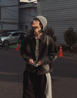 Darts Wrinkle Washing Denim Jacket