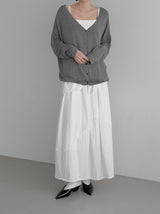 Two-way Loose Fit Wrap Balloon Cardigan