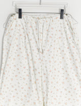Lijet Flower String Pintuck Wide Pants