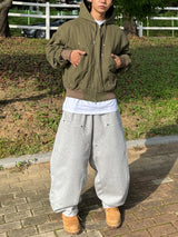 Balloon double knee sweatpants