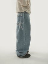 Felid handle denim pants -3C