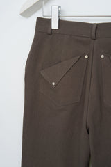 (W) Lone Fold Bootscut Pants (2color)