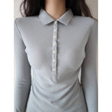 【MADE】pop stitch t, light blue