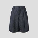 Duns One-Pleat Wide Bermuda Pants