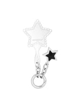 NO.606 [SILVER] MINI STAR MIRROR KEY RING