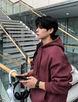 Taper Daily Cotton Double Weave Overfit Hoodie