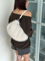 2way puppy bag white