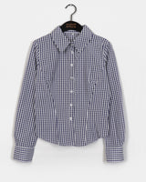 Garner Y2K Slim Fit Gingham Check Long Sleeve Shirt