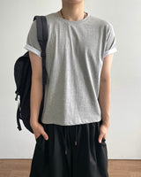 Duet Crop Roll-up Short Sleeve T
