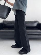 UO Washed Semi-Bootcut Flare Denim Pants