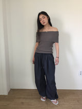 Ella Knit Off Shoulder (4color)