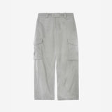 FRONT ZIP CARGO PANTS ASH GREY