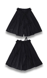 Rope Culotte Pants Black