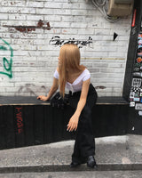 ブラックステッチブーツカットパンツ