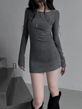 nine eyelet slim one-piece (2color)