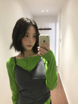 リエージュ ボタン ボートネック Tシャツ(3color)