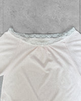 SORBET LOOSE OFF-SHOULDER SHORT SLEEVE T-SHIRT