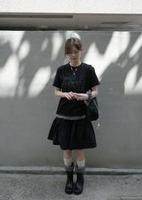 バウ サウンド レース Tシャツ (black)